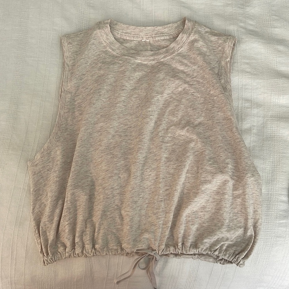 Lululemon womens tank w/ cinched tie waist